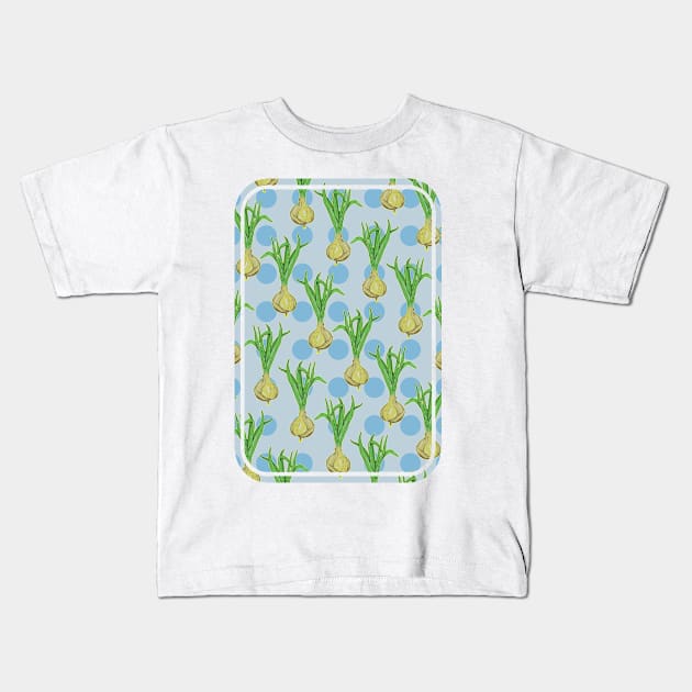 Onion Pattern Kids T-Shirt by mailboxdisco